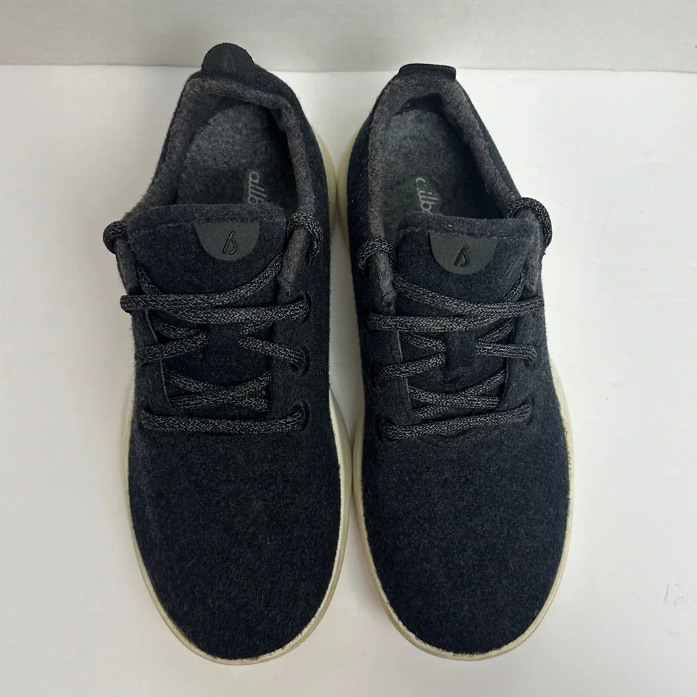 Allbirds Wool Runners 1019 NV1 Womens Black Gray Running Shoes Sneakers Size 7 - Picture 6 of 12